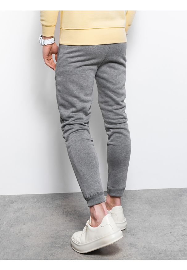 Szare spodnie Ombre Clothing melanż