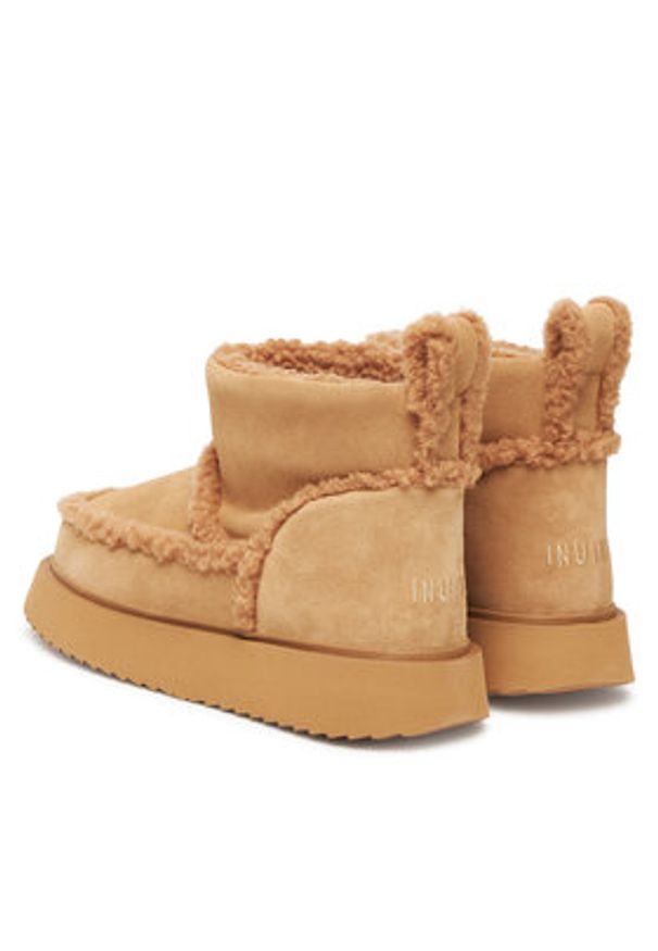 Inuikii Śniegowce Shearling Micro 1001.026.0011 Beżowy. Kolor: beżowy. Materiał: zamsz, skóra