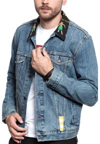 Levi's® - KURTKA JEANSOWA LEVI'S Trucker Jeans Hulahula 723340278. Kolor: niebieski. Materiał: jeans