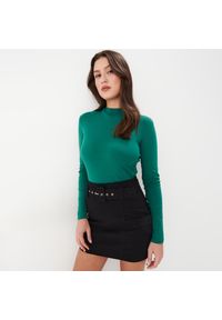 Mohito - Bluzka ze stójką - Zielony. Typ kołnierza: kołnierzyk stójkowy. Kolor: zielony