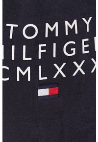 TOMMY HILFIGER - Tommy Hilfiger spodnie dresowe męskie kolor granatowy z nadrukiem. Kolor: niebieski. Materiał: dresówka. Wzór: nadruk #3