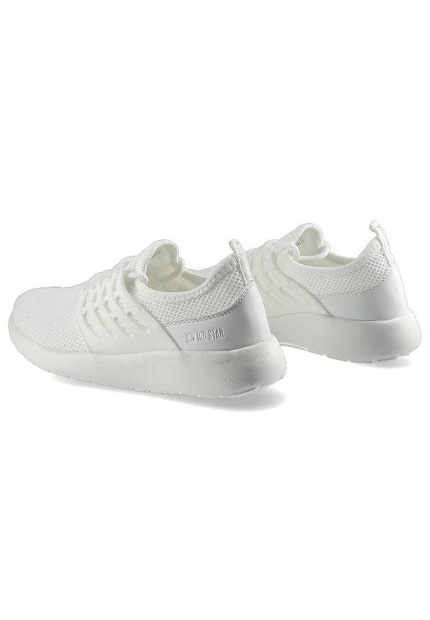 Big-Star - Białe Sneakersy Big Star Dziecięce Buty Lekkie. Okazja: na spacer, na uczelnię, na co dzień. Kolor: biały. Materiał: materiał, skóra ekologiczna. Szerokość cholewki: normalna. Sport: turystyka piesza