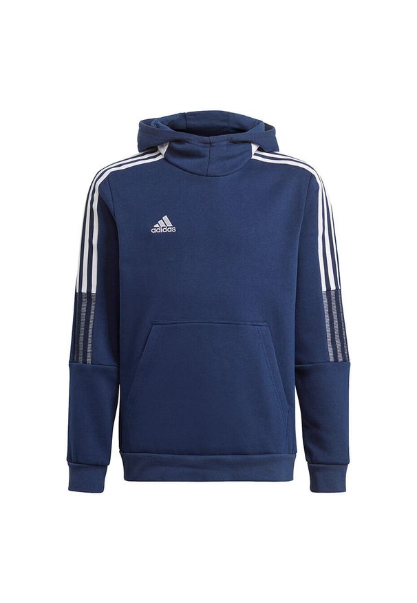 Adidas - Bluza dla dzieci adidas Tiro 21 Sweat Hoody. Kolor: niebieski