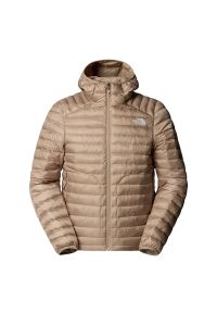 Kurtka męska The North Face Huila 0A85A3BOX1 - beżowa. Typ kołnierza: kaptur. Kolor: beżowy. Materiał: poliester, syntetyk. Sport: outdoor #1