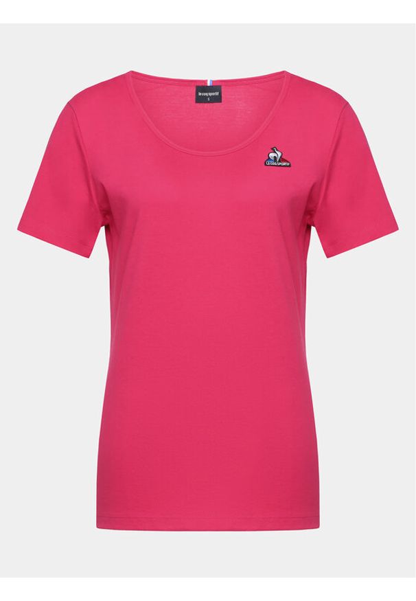 Le Coq Sportif T-Shirt 2320631 Różowy Regular Fit. Kolor: różowy. Materiał: bawełna, syntetyk