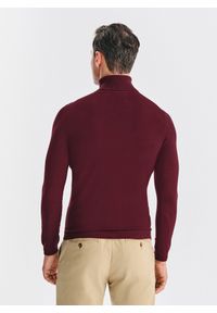 Pako Lorente - PAKO LORENTE - olf męski w bordowym kolorze. Typ kołnierza: golf. Kolor: szary, brązowy, czerwony, zielony. Materiał: nylon, wiskoza. Sezon: jesień #7