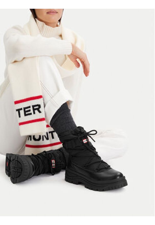 Hunter Śniegowce CEO-H8-378 Czarny. Kolor: czarny. Materiał: materiał