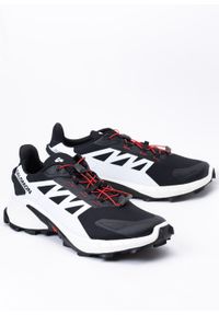 salomon - Buty do biegów w terenie męskie SALOMON SUPERCROSS 4. Zapięcie: sznurówki. Kolor: biały. Materiał: guma, tkanina, nylon, materiał. Szerokość cholewki: normalna. Technologia: Gore-Tex. Wzór: geometria, jodełka. Sezon: lato. Sport: bieganie #1