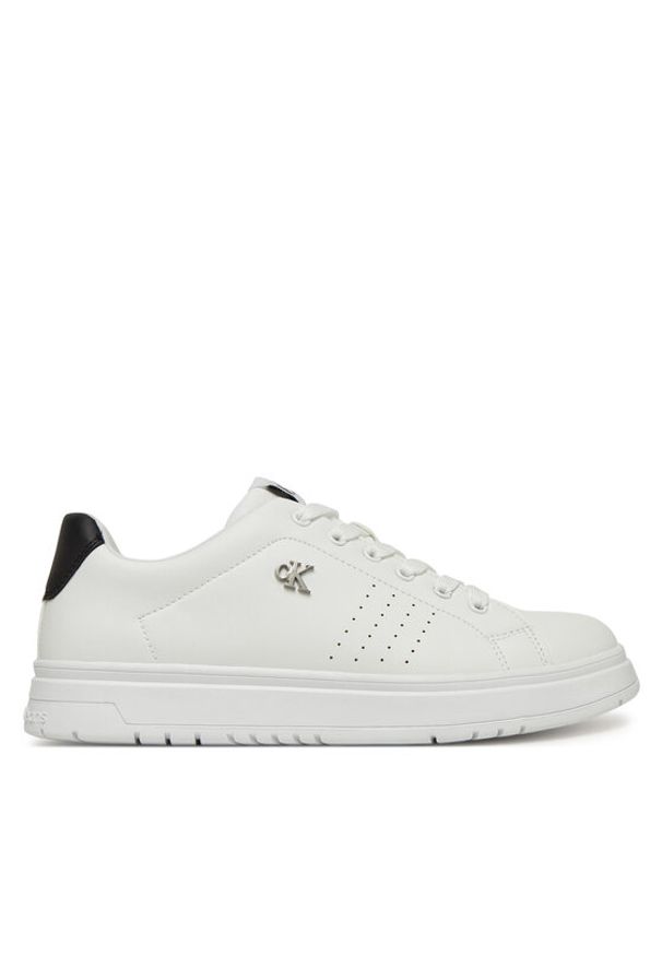 Calvin Klein Jeans Sneakersy V3X9-82085-1355X002 Biały. Kolor: biały. Materiał: skóra