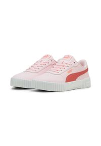 Puma - Młodzieżowe sneakersy Carina 2.0 PUMA Whisp Of Pink Active Red White. Kolor: czerwony, wielokolorowy, różowy, biały. Sezon: lato