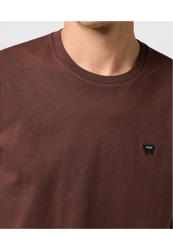 Wrangler - MESKA KOSZULKA WRANGLER SIGN OFF TEE MAHOGANY 112371484