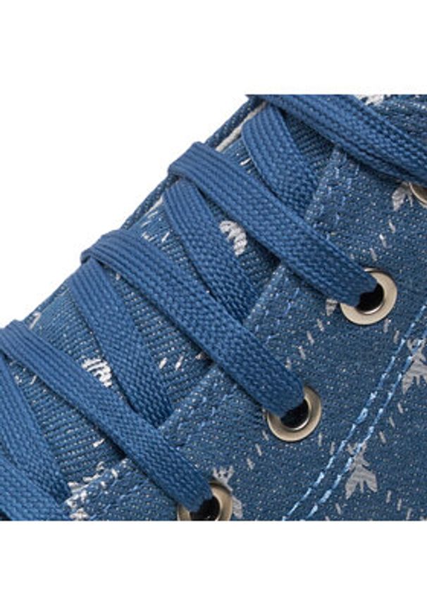 Patrizia Pepe Trampki PJ257.07 S Niebieski. Kolor: niebieski. Materiał: materiał