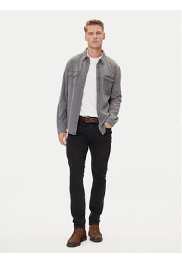 Mustang Jeansy Frisco 1016792 4000 Czarny Skin Fit. Kolor: czarny