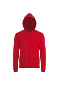 SOL'S - Bluza Z Kapturem Dla Dorosłych Unisex Stone. Typ kołnierza: kaptur. Kolor: czerwony