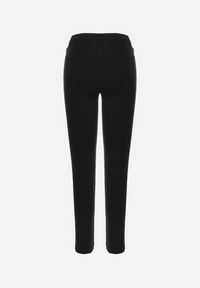 Born2be - Czarne Elastyczne Jeansy o Fasonie Skinny Vilsia. Kolor: czarny. Długość: długie. Styl: elegancki #6