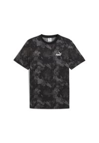 Puma - Męska koszulka Essentials Camo PUMA Black. Kolor: czarny. Sport: fitness