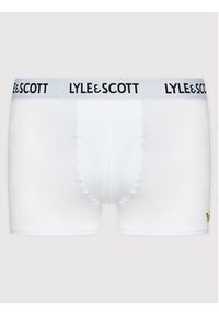 Lyle & Scott Komplet 3 par bokserek Barclay LSUWTC001 Biały. Kolor: biały. Materiał: bawełna #3