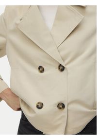 Vero Moda Trencz Chloemia 10308267 Beżowy jasny Regular Fit. Kolor: beżowy. Materiał: syntetyk #5