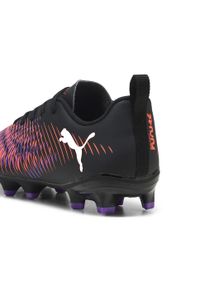 Puma - Młodzieżowe buty piłkarskie FUTURE 8 PLAY FG/AG PUMA Black White Glowing Red. Kolor: biały, czarny, czerwony, wielokolorowy. Sport: piłka nożna