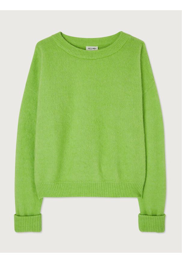 AMERICAN VINTAGE - American Vintage Sweter Vitow VITO18EH23 Zielony Regular Fit. Kolor: zielony. Materiał: wełna. Styl: vintage