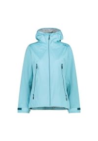 Kurtka przeciwdeszczowa damska z kapturem CMP Unlimitech. Typ kołnierza: kaptur. Kolor: niebieski. Sport: turystyka piesza #1
