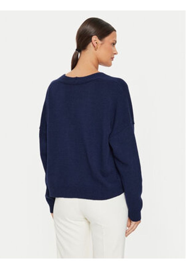 Kontatto Kardigan 3M0172 AI253M06 Granatowy Regular Fit. Kolor: niebieski. Materiał: syntetyk