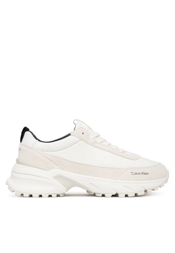 Sneakersy Calvin Klein. Kolor: biały. Materiał: nylon
