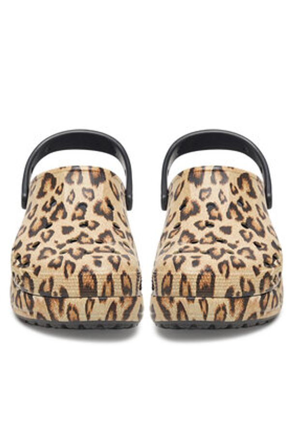 Crocs Klapki BAYA PLATFORM CLOG 208712-0C4 Beżowy. Kolor: beżowy. Obcas: na platformie