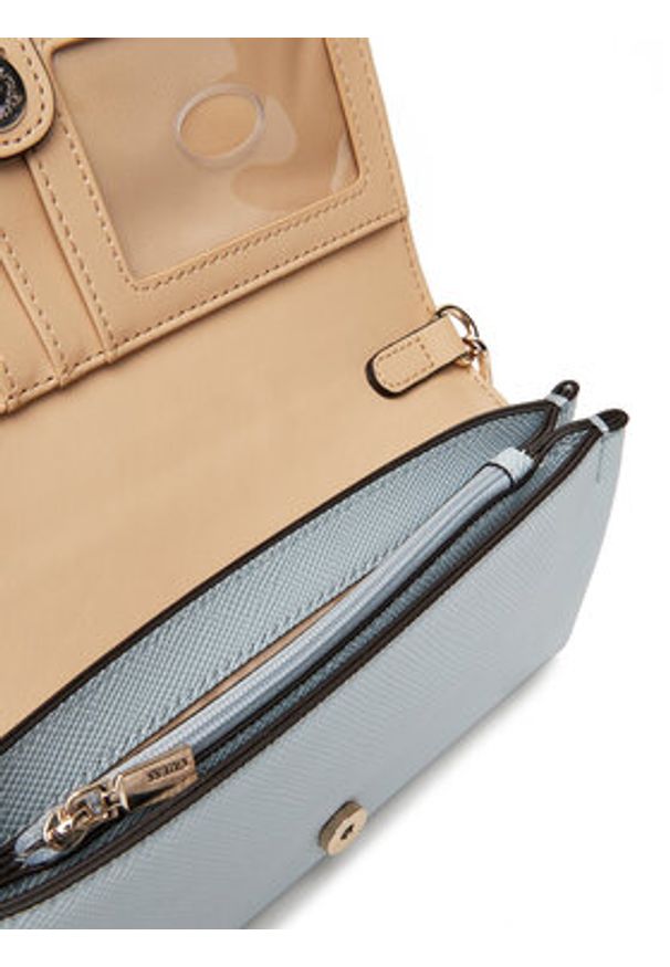 Guess Torebka Noelle II Mini HWZG96 72750 Błękitny. Kolor: niebieski. Materiał: skórzane
