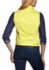 Lee - LEE SLEEVELESS RIDER LEMON LIME L547EV76. Materiał: jeans. Długość rękawa: bez rękawów