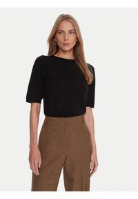 Kontatto Sweter 3M0804C Czarny Regular Fit. Kolor: czarny. Materiał: syntetyk #1