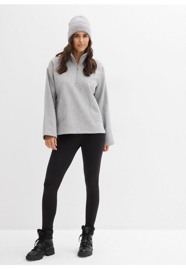 bonprix - Legginsy ocieplane. Kolor: czarny