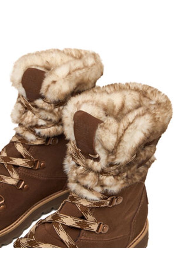 Roxy Śniegowce ARJB700752 Brązowy. Kolor: brązowy. Materiał: skóra, zamsz