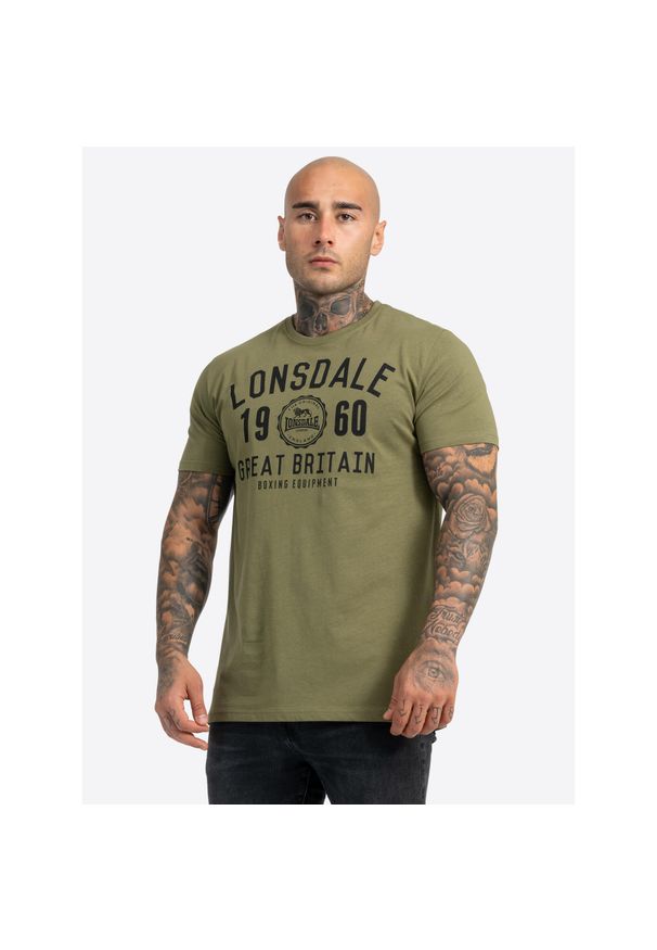 Koszulka Lonsdale Bangor. Kolor: zielony, brązowy, wielokolorowy