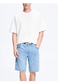 Reserved - Jeansowe szorty jogger - niebieski. Kolor: niebieski. Materiał: jeans #1