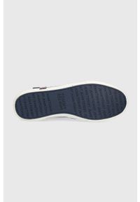 Tommy Jeans sneakersy skórzane EM0EM00971.0GY.DECON.R kolor biały. Nosek buta: okrągły. Zapięcie: sznurówki. Kolor: biały. Materiał: skóra #5