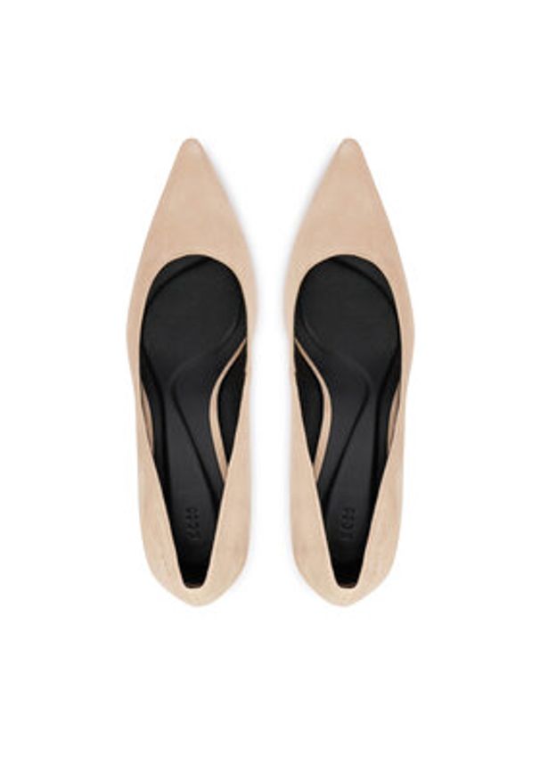 BOSS Szpilki Gracey 50557675 Écru. Kolor: kremowy. Materiał: skóra. Obcas: na szpilce