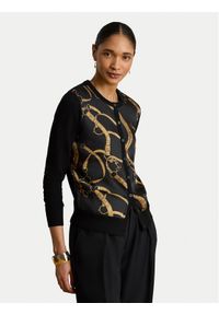Lauren Ralph Lauren - LAUREN RALPH LAUREN Kardigan 200P13977001 Czarny Regular Fit. Kolor: czarny. Materiał: syntetyk #1