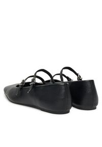 DeeZee Baleriny DZRP0468-10 Czarny. Kolor: czarny. Materiał: skóra