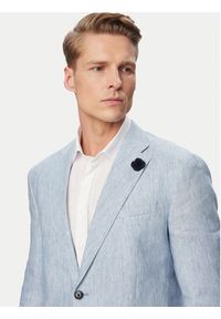 JOOP! Marynarka Hoverest 30102592 Niebieski jasny Slim Fit. Kolor: niebieski. Materiał: len #2