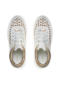 Guess Sneakersy Kyra FLPKYR LEM12 Biały. Kolor: biały. Materiał: skóra