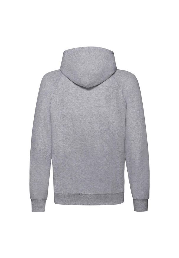 FRUIT OF THE LOOM - Lekka Męska Bluza Z Kapturem. Typ kołnierza: kaptur. Kolor: szary