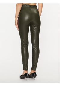 Guess Spodnie z imitacji skóry Priscilla W2YB16 WEPI0 Zielony Slim Fit. Kolor: zielony. Materiał: skóra #4