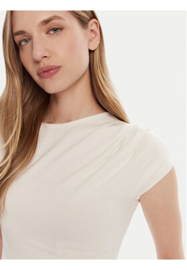 Calvin Klein T-Shirt LV047B275G Écru Slim Fit