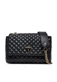 Guess Torebka HWEQG9 54121 Czarny. Kolor: czarny. Materiał: skórzane