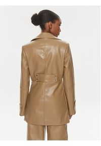 ROTATE Płaszcz przejściowy 1121422512 Brązowy Regular Fit. Kolor: brązowy. Materiał: skóra #4