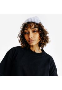Decathlon - Czapka beanie. Kolor: szary. Materiał: nylon, wiskoza, poliester, materiał