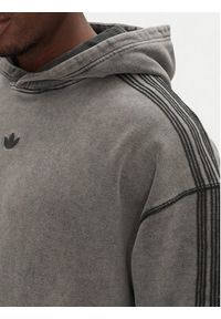 Adidas - adidas Bluza Premium Essentials Retro JD0245 Szary Loose Fit. Kolor: szary. Materiał: bawełna. Styl: retro #6