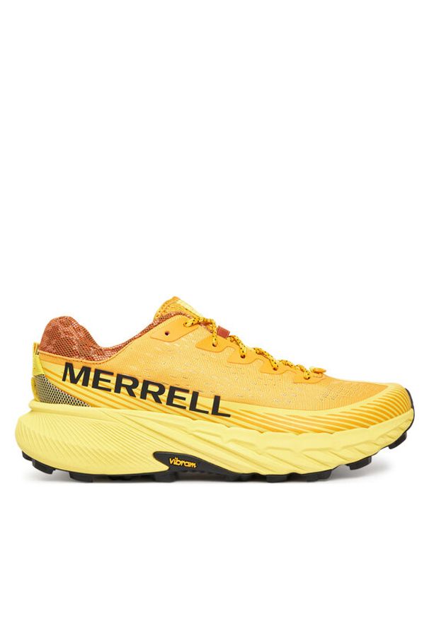 Merrell Buty do biegania Agility Peak 5 J068341 Żółty. Kolor: żółty. Materiał: materiał