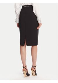 Elisabetta Franchi Spódnica midi GO-118-56E2-v220 Czarny Regular Fit. Kolor: czarny. Materiał: syntetyk #5